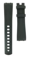 Horlogeband Omega 21022445101001 Rubber Zwart 21mm - thumbnail