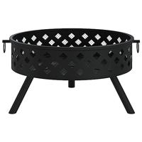 Vuurplaats met pook XXL 58 cm staal - thumbnail