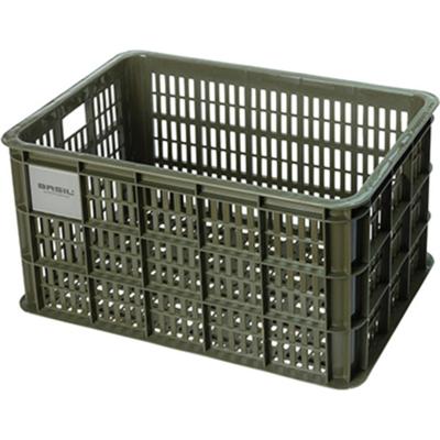 Gerecyclede fietskrat Basil Crate L 40.0 liter 39 x 49 x 26 cm - moss green