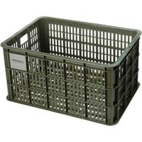 Gerecyclede fietskrat Basil Crate L 40.0 liter 39 x 49 x 26 cm - moss green - thumbnail