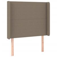 Hoofdbord LED 103x16x78/88 cm stof taupe - thumbnail