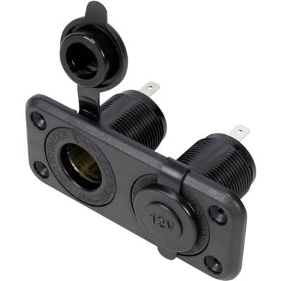 TRU COMPONENTS Dubbele auto-inbouwbus met beschermkap Stroombelasting (max.): 20 A 12 V=