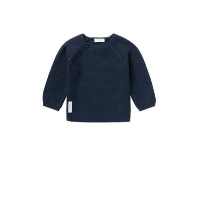 Noppies baby longsleeve Pino van biologisch katoen donkerblauw