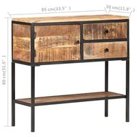 Dressoir 85x30x80 cm ruw mangohout - thumbnail