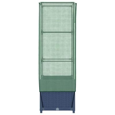 VidaXL Plantenbak verhoogd met kashoes 40x40x139 cm rattanlook