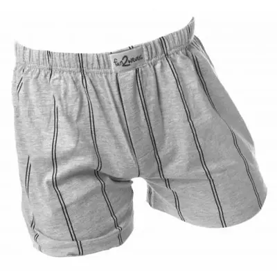 Funderwear-Fun2wear wijde heren boxershort krijtstreep - Katoenen losse boxershort met gulp