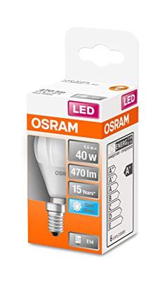 OSRAM HOMELIGHTING 4058075430815 LED-lamp Energielabel F (A - G) E14 Peer 4.9 W = 40 W Koudwit (Ø x l) 45 mm x 82 mm 1 stuk(s)