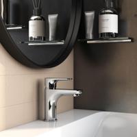 Hotbath Gringo wastafelkraan 16.3cm zonder waste chroom GR003CR - thumbnail