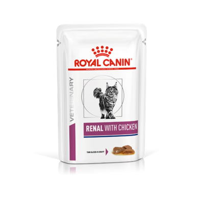 Royal Canin Cat Renal Chicken Gravy Pouch Wet 12x85g