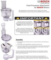 Bosch Haushalt MUZ6MM3 Versnipperaar Wit, Transparant - thumbnail