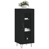 Dressoir 34,5x34x90 cm bewerkt hout zwart - thumbnail