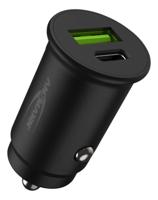 Ansmann InCar Charger CC230PD USB-oplader 30 W 1x USB-A, 1x USB-C USB PD Zwart Auto, Vrachtwagen - thumbnail