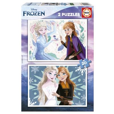Set van 2 Puzzels Frozen 20 Onderdelen Set van 2 Puzzels Frozen 20 Onderdelen