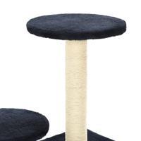 Kattenkrabpaal met sisal krabpalen 60 cm donkerblauw - thumbnail
