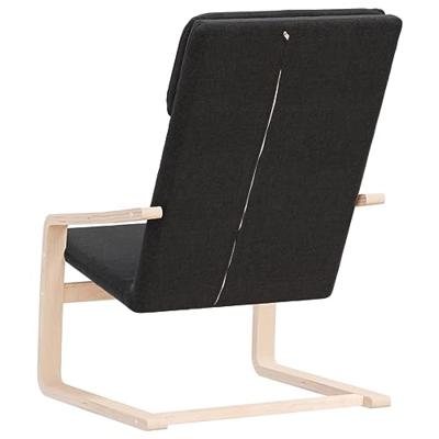 Relaxstoel stof zwart