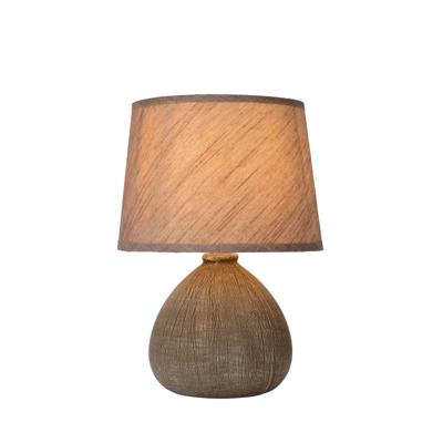 Lucide RAMZI - Tafellamp - Ø 18 cm - 1xE14 - Bruin Lucide RAMZI - Tafellamp - Ø 18 cm - 1xE14 - Bruin