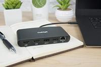 CalDigit Thunderbolt 3 mini Dock Bedraad Zwart, Grijs - thumbnail