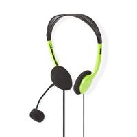 Nedis PC-Headset | On-Ear | Stereo | 2x 3.5 mm | 2 m | Groen | 1 stuks - CHST100GN CHST100GN - thumbnail