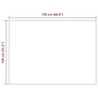 VidaXL Gooi deken bordeaux rood 170 x 130 cm fleece - thumbnail