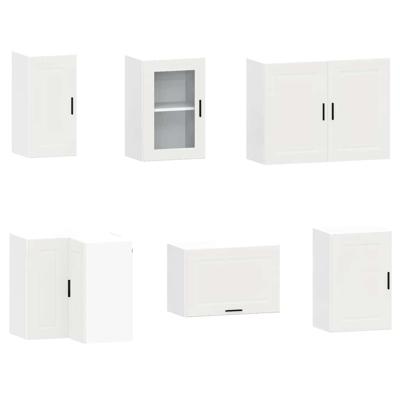 11-delige Keukenkastenset Porto bewerkt hout betongrijs