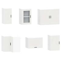 11-delige Keukenkastenset Porto bewerkt hout betongrijs - thumbnail