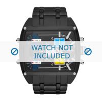 Horlogeband Diesel DZ7325 Staal Zwart 30mm - thumbnail