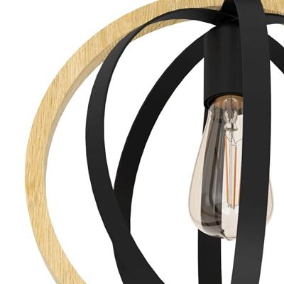 Eglo Houten plafondlampBasildon Ø 32cm - 43736