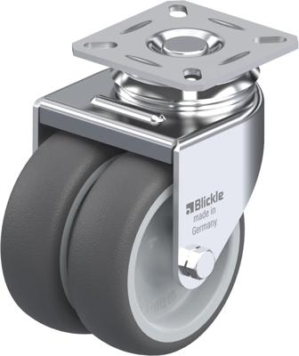 Blickle LDA-PATH 75G Dubbel zwenkwiel Wieldiameter: 75 mm Draagvermogen (max.): 100 kg 1 stuk(s) Blickle LDA-PATH 75G Dubbel zwenkwiel Wieldiameter: 75 mm Draagvermogen (max.): 100 kg 1 stuk(s)