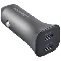 VOLTCRAFT CPS-40W/ 2 VC-RA401 USB-oplader 40 W 2x USB-C USB PD 3.0 Zilver-zwart Auto - thumbnail