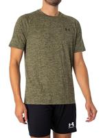 Under Armour Tech 2.0 SS Sportshirt Heren L - thumbnail
