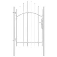 Tuinpoort Staal 1x2,25 m Wit - thumbnail