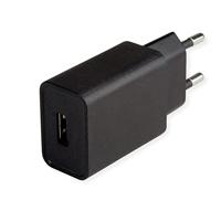 VALUE USB-oplader met eurostekker, 1-poort (Type A), 12W - thumbnail