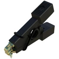 SKS Hirschmann MICRO-SMD CLIP 1 Krokodillenklem Steekaansluiting 0.64 mm Ohne Messkategorie Zwart - thumbnail