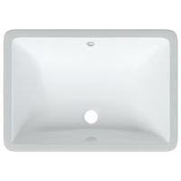 Wastafel rechthoekig 55,5x37,5x19 cm keramiek wit - thumbnail