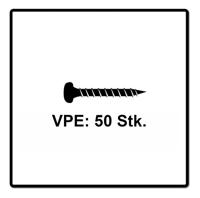 Fischer 670103 Power-Fast II Spaanplaatschroef 3.5 mm 35 mm T-profiel Staal Galvanisch verzinkt 200 stuk(s) - thumbnail