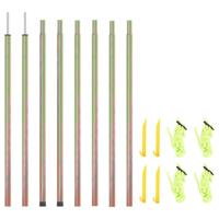 Zonneschermpalen 2 st 250 cm gegalvaniseerd staal - thumbnail