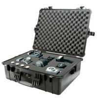 Peli 1600 Stootbestendige Koffer Voor Dslr-Uitrusting, Objectieven, Drones E.A. Kwetsbaar Apparatuur, Ip67 Waterdicht, Capaciteit: 46L, Gemaakt In Duitsland, Met Aanpasbaar Plukschuim, Kleur: Zwart - thumbnail