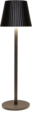 Draadloze Tafellamp Ribbel Zwart 36,5cm