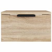 Nachtkastje wandgemonteerd 34x30x20 cm sonoma eikenkleurig - thumbnail