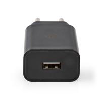 Thuislader | 2,4 A | Losse Kabel | USB-C | Zwart - thumbnail