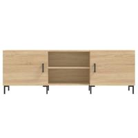 Tv-meubel 150x30x50 cm bewerkt hout sonoma eikenkleurig - thumbnail