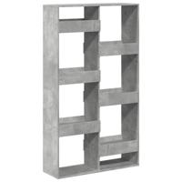 Kamerscherm 100x33x175 cm bewerkt hout betongrijs - thumbnail