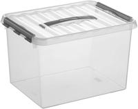 Sunware Q-line box 22 liter transp/metaal - thumbnail