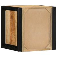 Nachtkastjes 2 st 40x35x40 cm massief ruw hout mango - thumbnail