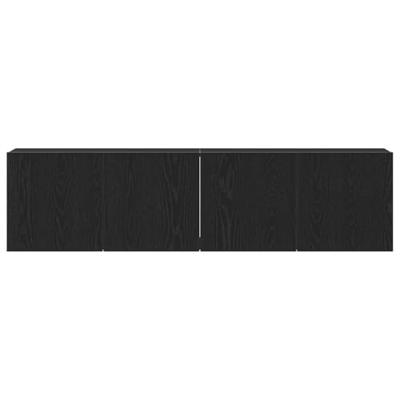 Tv-meubels 2 st 160x30x41 cm bewerkt hout zwart eikenkleurig