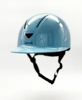 Visolde Paardrijcap lichtblauw maat:s-m - thumbnail