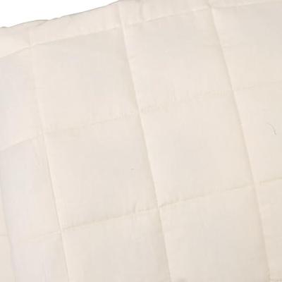 VidaXL Verzwaringsdeken 220x230 cm 11 kg stof lichtcrèmekleurig VidaXL Verzwaringsdeken 220x230 cm 11 kg stof lichtcrèmekleurig
