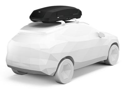 THULE dakkoffer "force 3 l". roof box force 3 l black - thumbnail