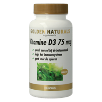 Golden Naturals Vitamine D3 75mcg Capsules - thumbnail