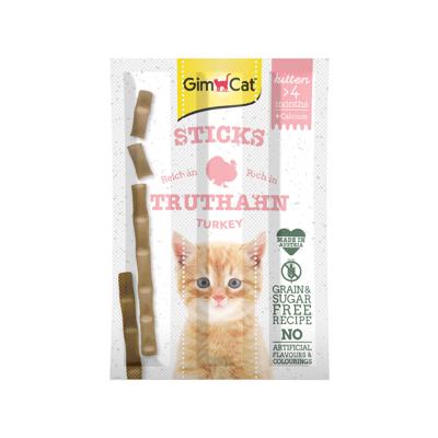 Gimcat Sticks voor kittens kalkoen 3st
